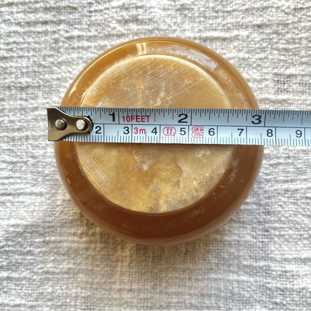 Vintage Polished Alabaster Lidded Bowl - Picture 7 of 14